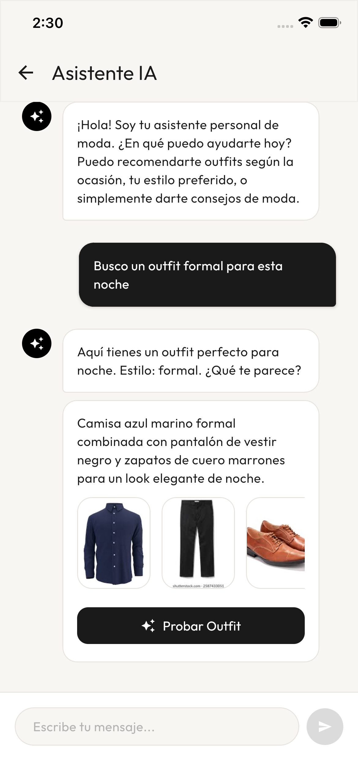 Vestite Asistente IA